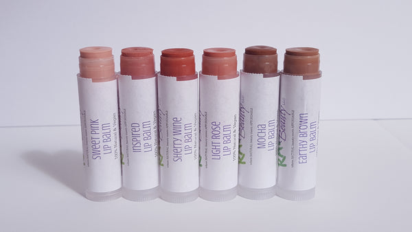 natural tinted lip balm 100% pure minerals tinted lip balm vegan lip chap