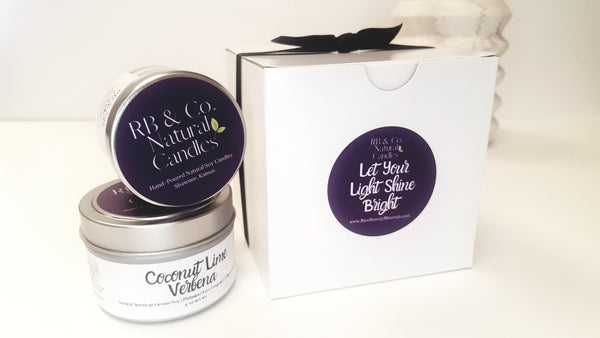 soy candle in gift box dye-free and phtlate-free fragrance