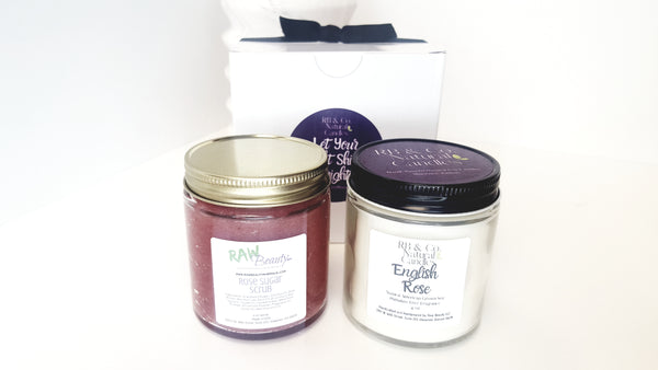 English Rose Scented Natural Soy Candle | Hand-Poured and Hand-crafted