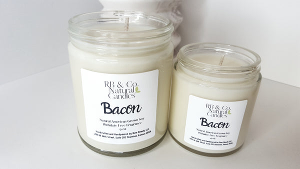 Bacon Scented Natural Soy Candle | Hand-Poured and Hand-crafted