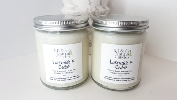Lavender and Cedar | Natural Soy Candle | Hand-Poured and Hand-crafted