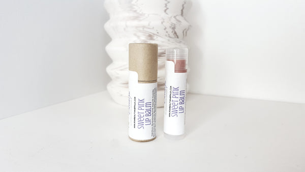 Tinted Lip Balm | Natural Tint Lip Chap | Zero Waste Cardboard 0.30 oz