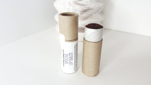 Tinted Lip Balm | Natural Tint Lip Chap | Zero Waste Cardboard 0.30 oz
