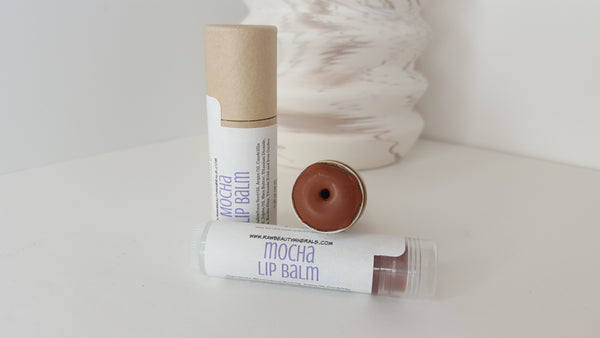 Tinted Lip Balm | Natural Tint Lip Chap | Zero Waste Cardboard 0.30 oz