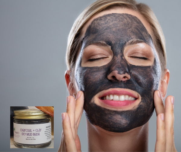 activated charcoal dry mud mask for deep pore cleansing