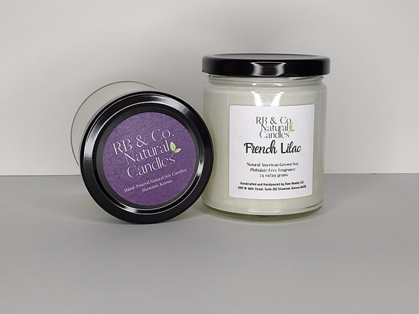 French Lilac Natural Soy Candle | Hand-Poured and Hand-crafted