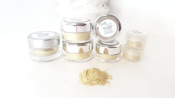 gold eye shadow shimmery pigment highlighting loose powder